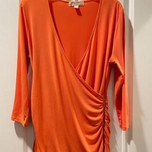 Michael Kors orange V-neck